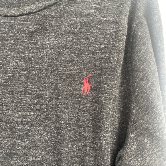 Polo Ralph Lauren Tee Shirt Custom Fit Gray Long Sleeve Men's Size Large - Picture 5 of 5